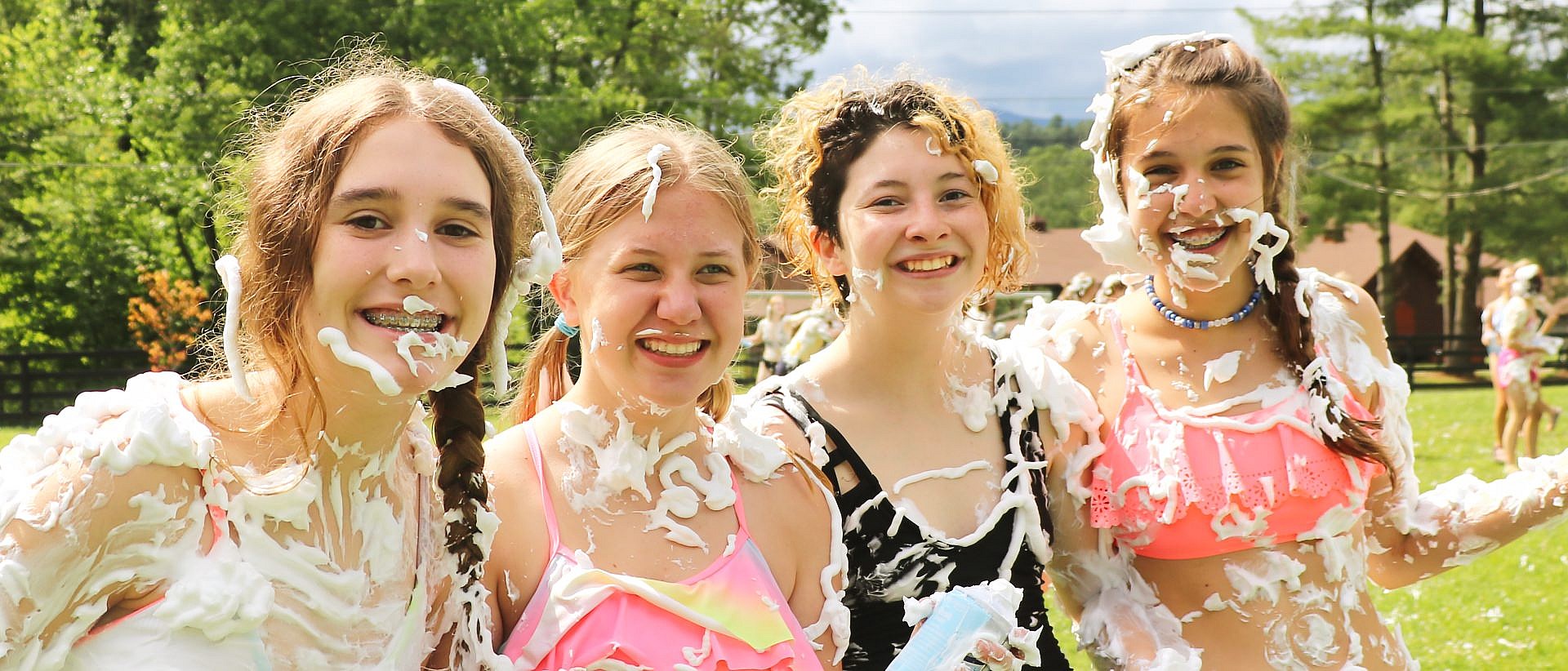 Best of Girls covered in shaving cream