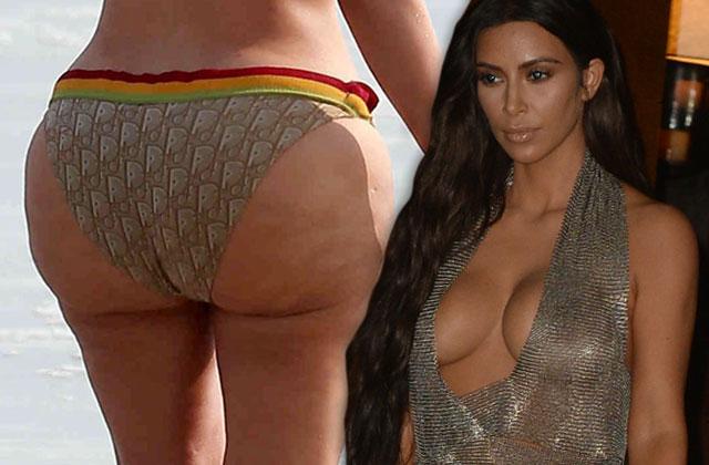 Kim Kardashian Ass Bikini en downey