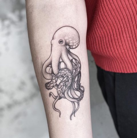 Best of Woman with octopus tattoo
