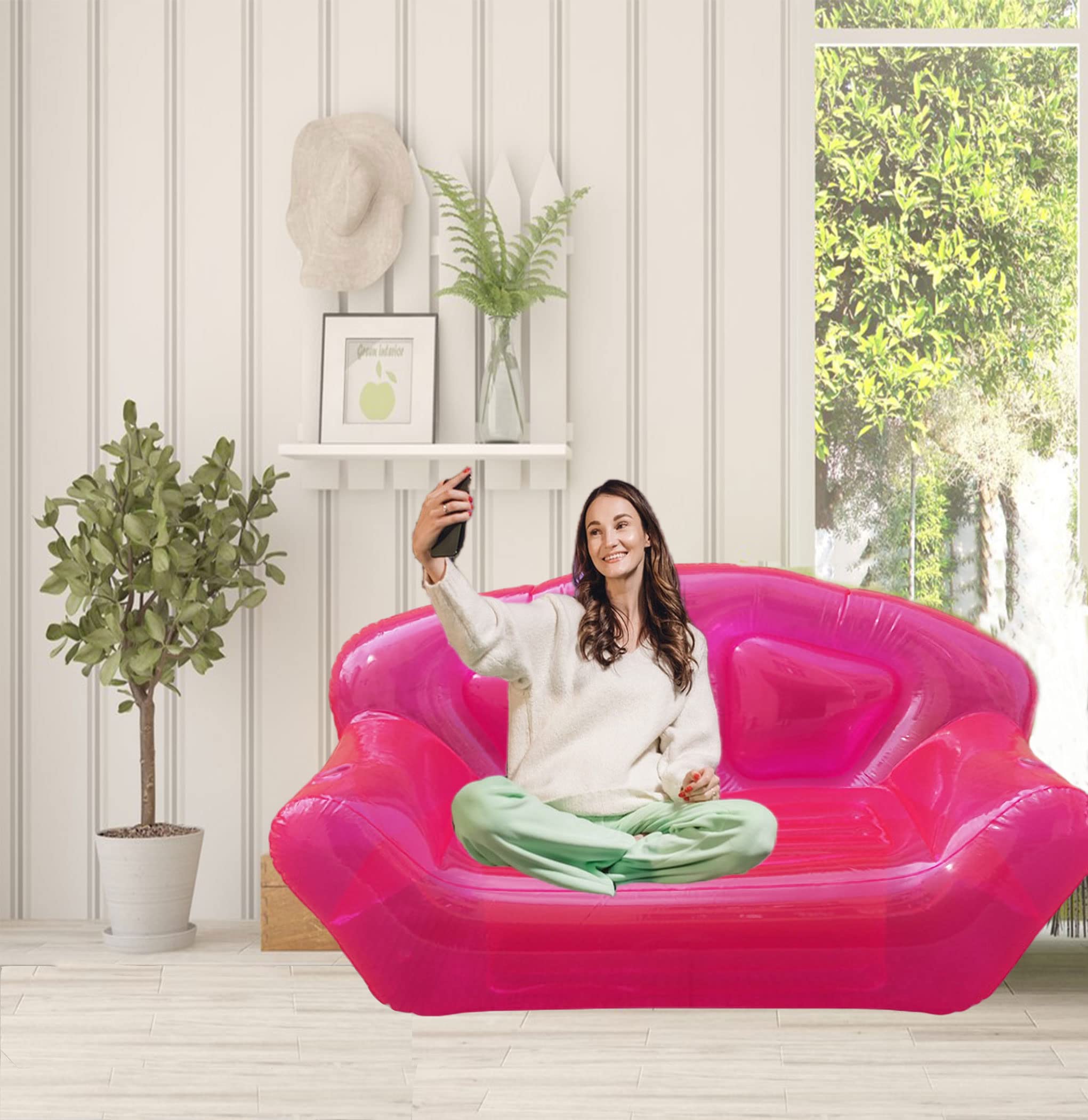 carrie bourque recommends pink blow up couch pic
