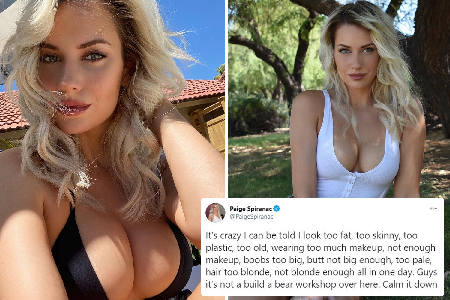 amber matteson recommends paige spiranac boob job pic