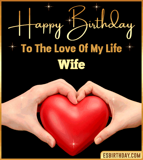happy birthday gif for wife