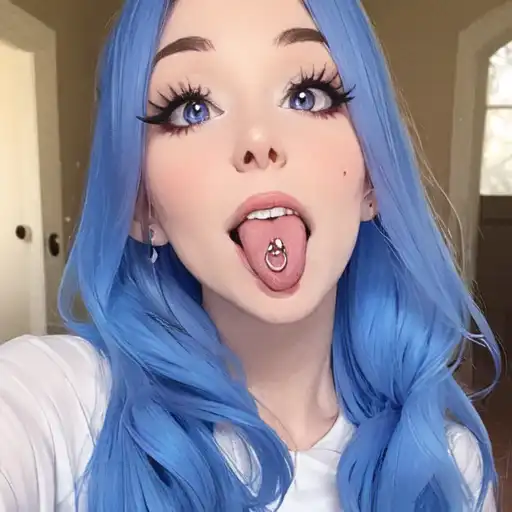 andrew mcmichael recommends blue hair long tongue pic