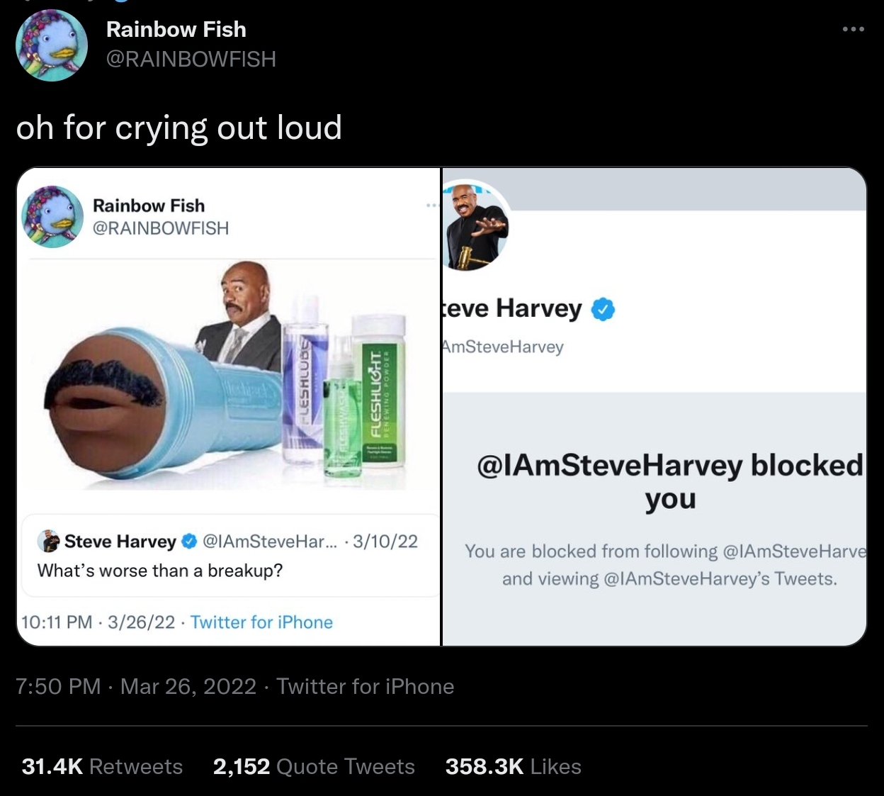 billy tubb recommends Steve Harvey Fleshlight