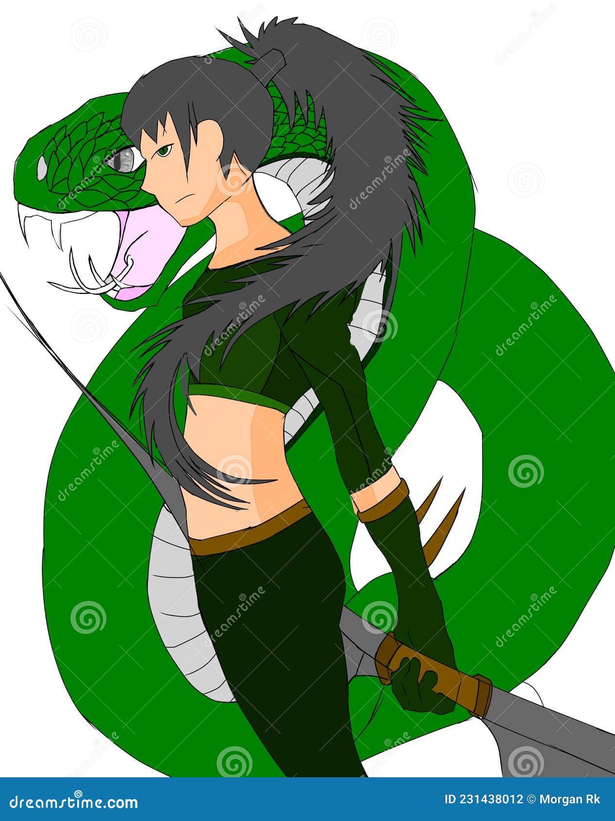 snake girl anime