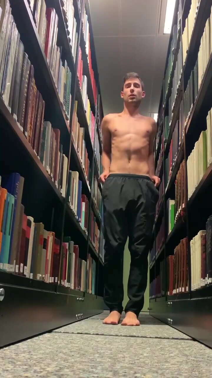 naked in the library