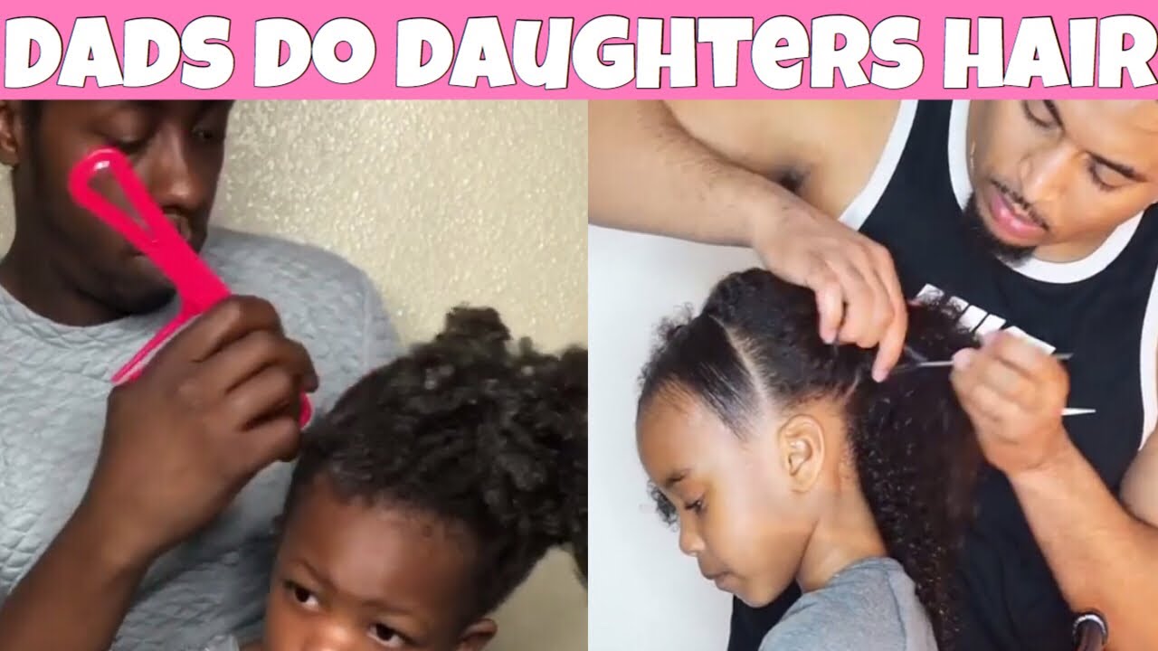 Daddy With Cute Daughter Beautiful Hair latina maids