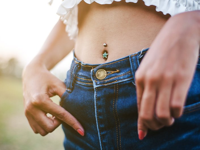 Best of Pictures of belly button piercing