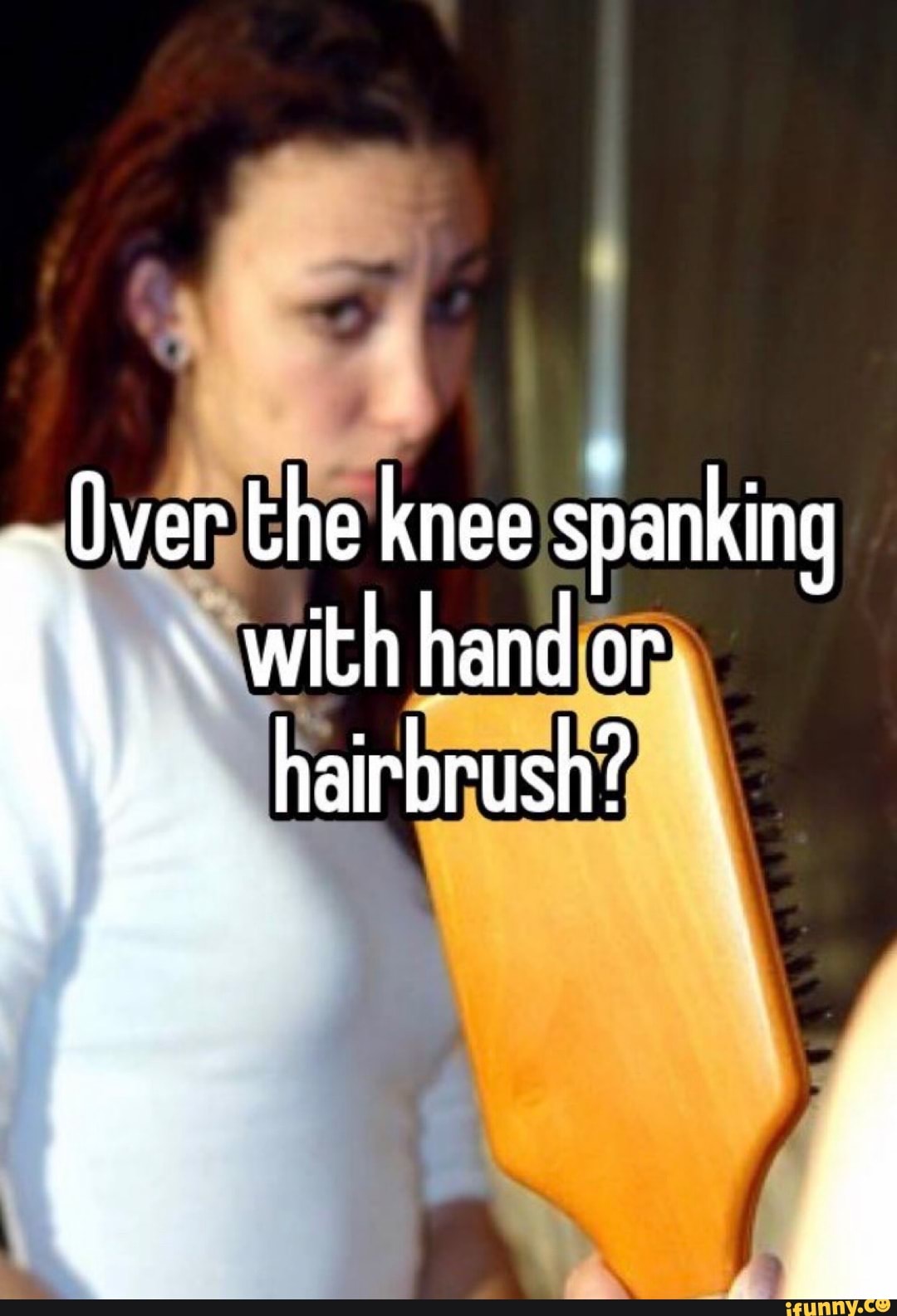 Best of Over moms knee spanking