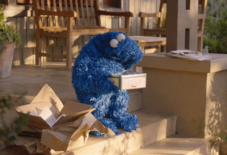Cookie Monster Gif of hoes