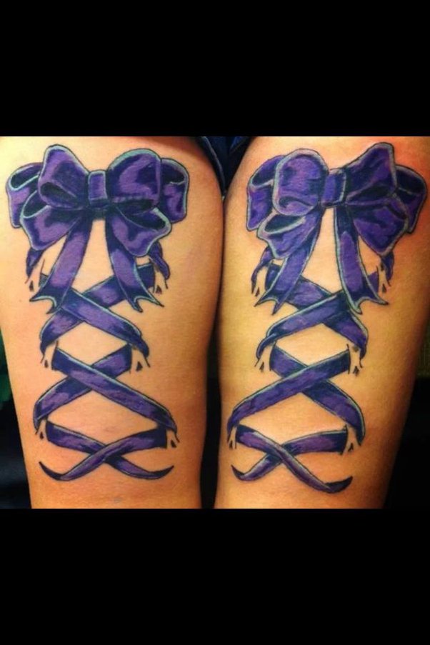 amanda bouwhuis add photo bow tattoo on thigh