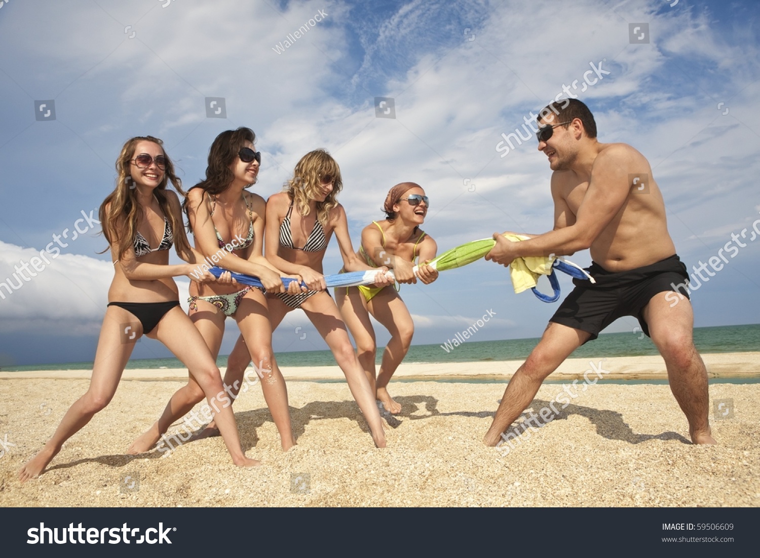 annika rai recommends bikini tug of war pic