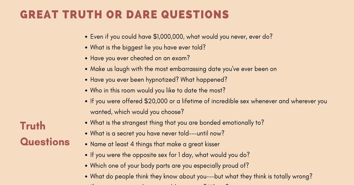Best of Truth or dare picd
