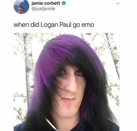 curt dowling recommends emo guy with purple hair meme pic