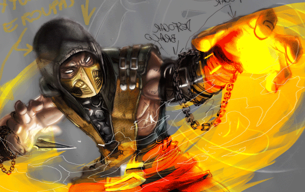 dacota thomas recommends Mortal Kombat Scorpion Get Over Here Gif