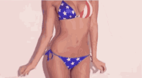 Best of American flag bikini gif