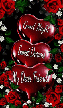 Best of Good night my dear friend gif