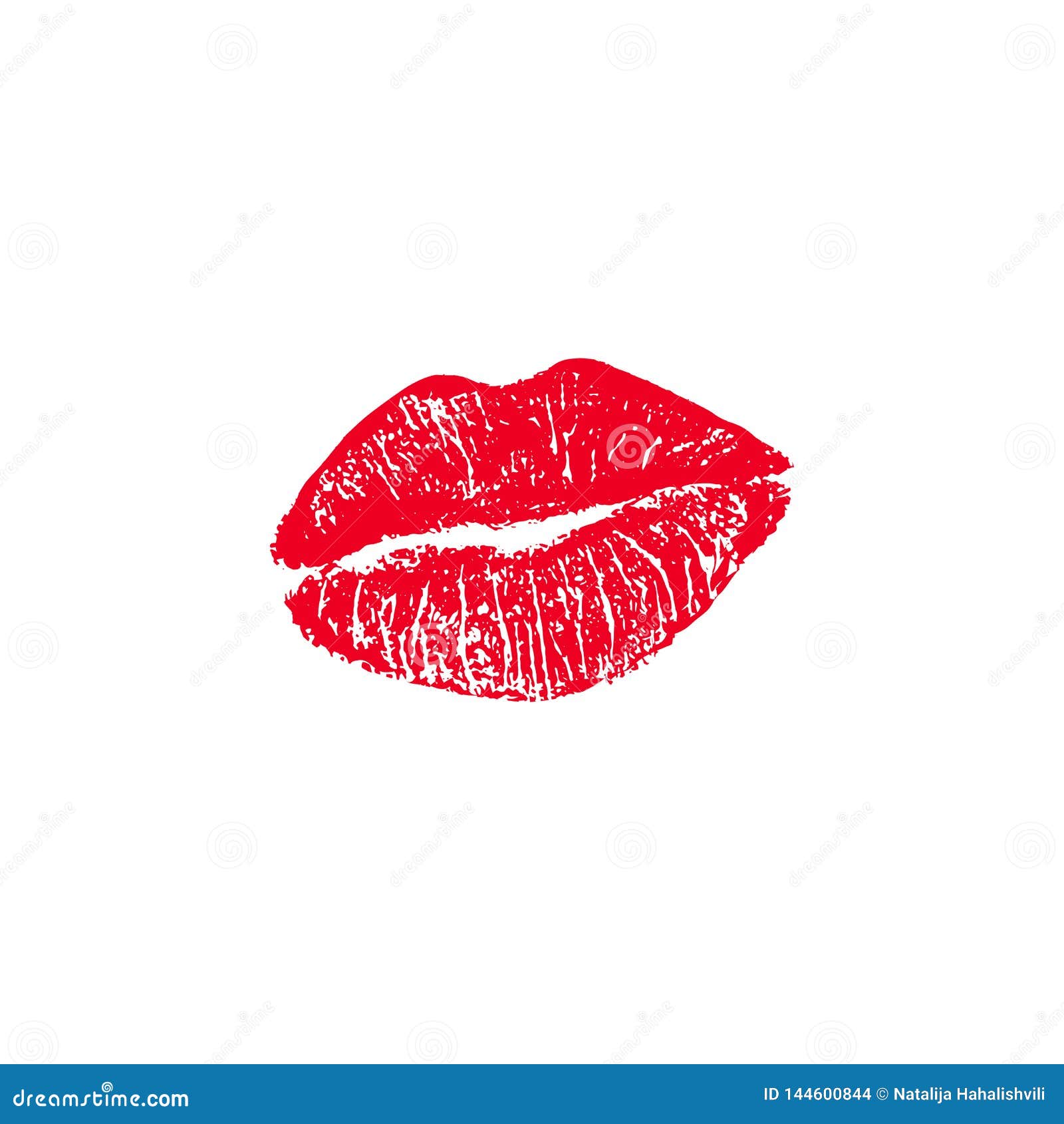 red lipstick kiss marks