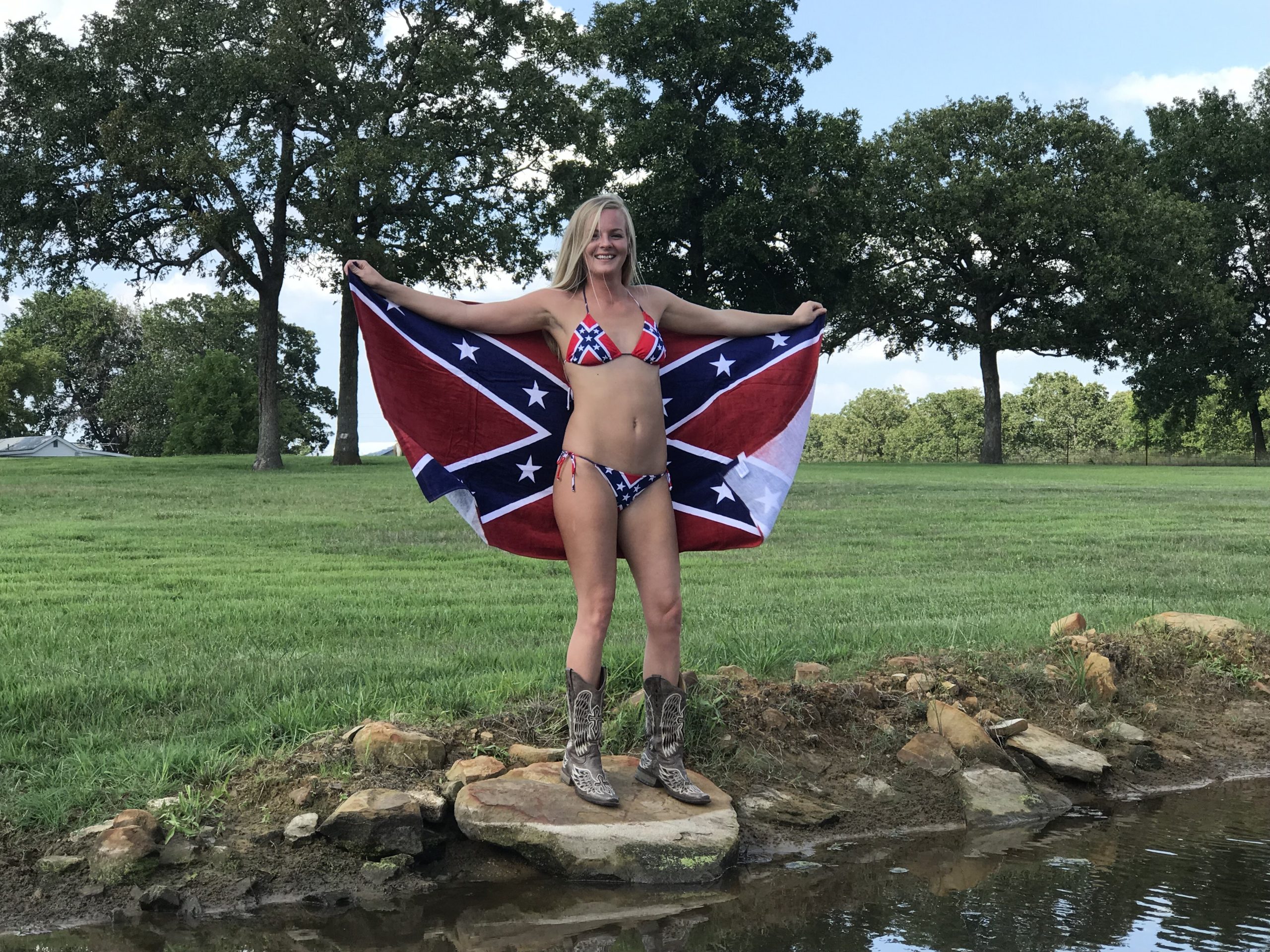 david golia recommends rebel flag bra and panties pic