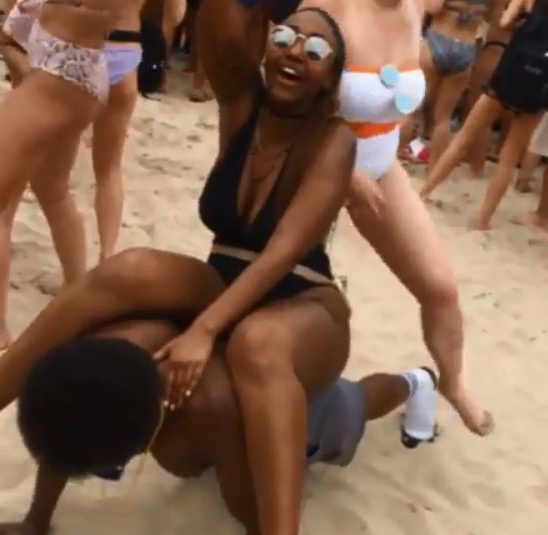 baron allen share drunk girls on the beach photos