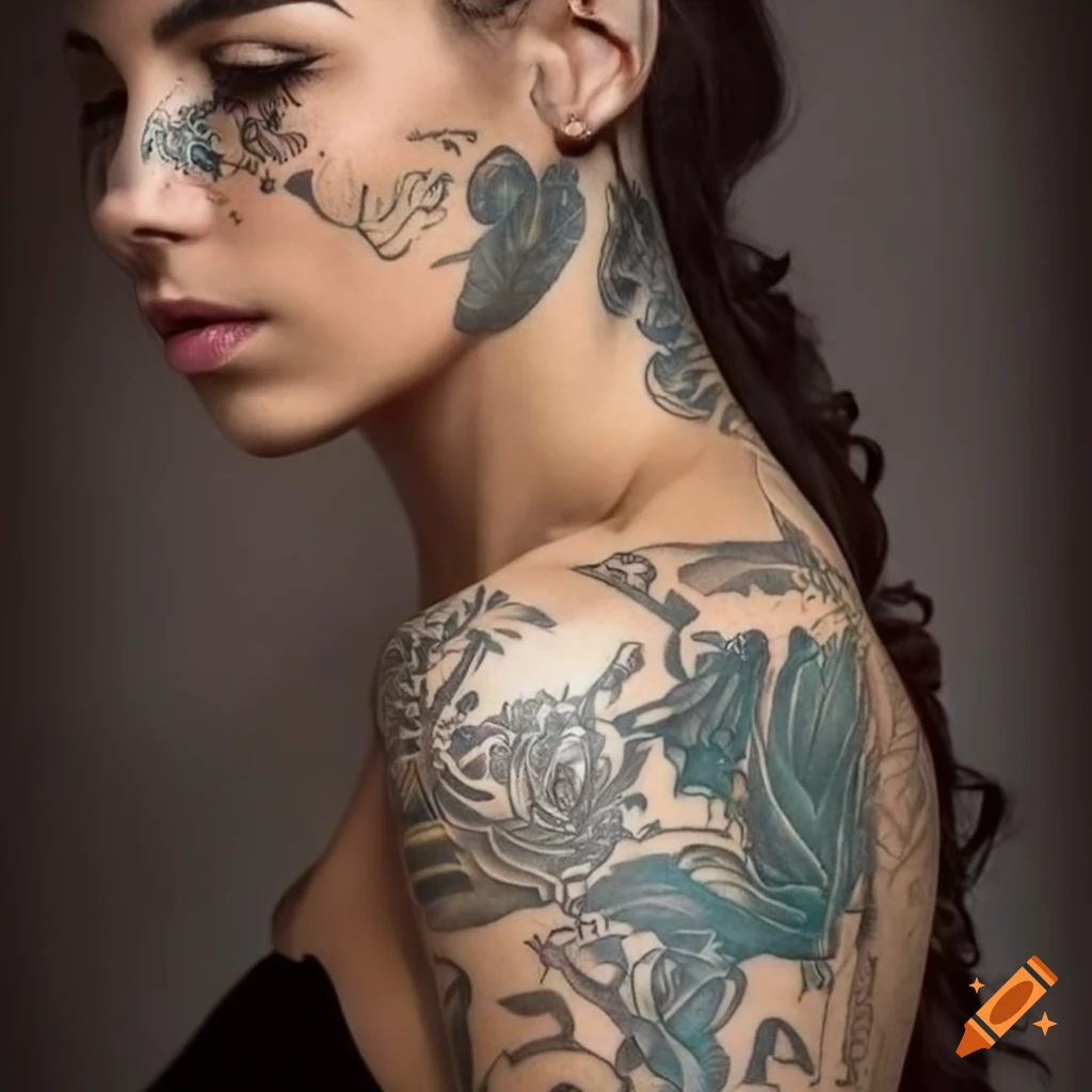 Best of Beautiful tattoo models female