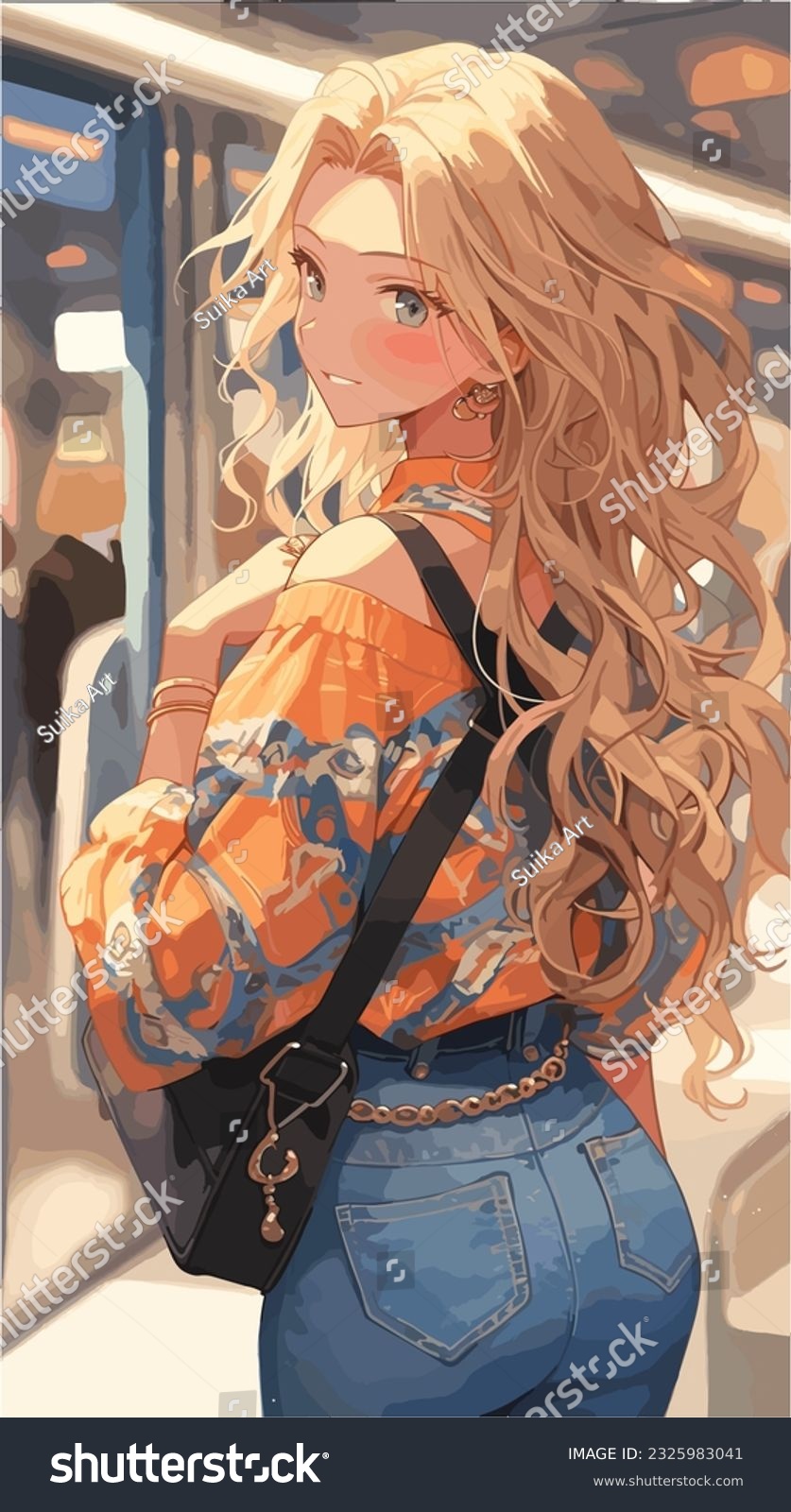 blond anime girl