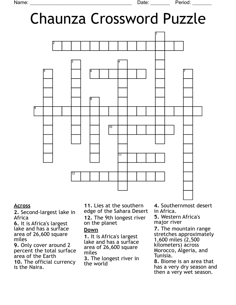 brandon m james recommends nigeria neighbor crossword clue pic