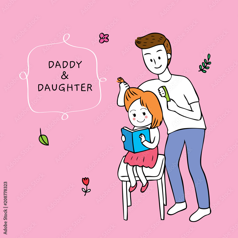 carla morel recommends daddy with cute daughter beautiful hair pic