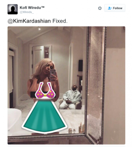 Kim Kardashian Nude Bathroom garter belts