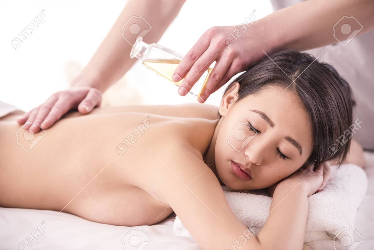 asian oil massage video