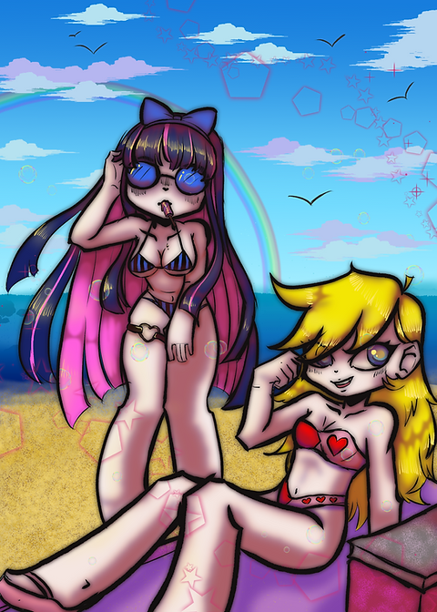 cade beaulieu recommends panty and stocking beach pic