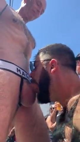 men sucking cock in public
