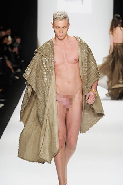 Best of Nude models on runway