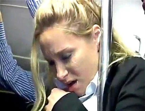 blonde on bus porn