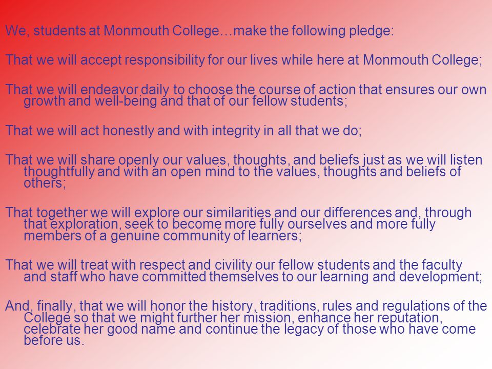 dennis drayton recommends College Rules The Pledge