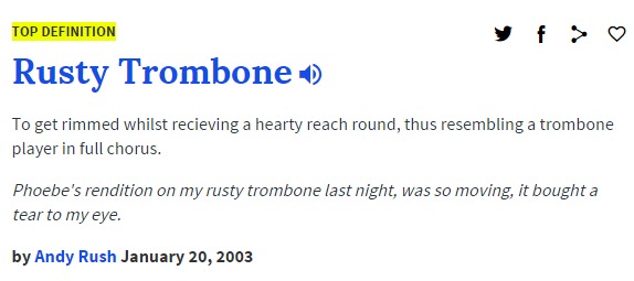 dada cho recommends Rusty Trombones Meaning