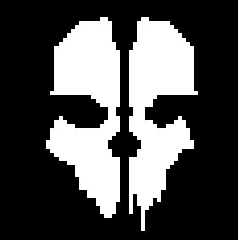 Best of 128px x 40px pixel art black and white