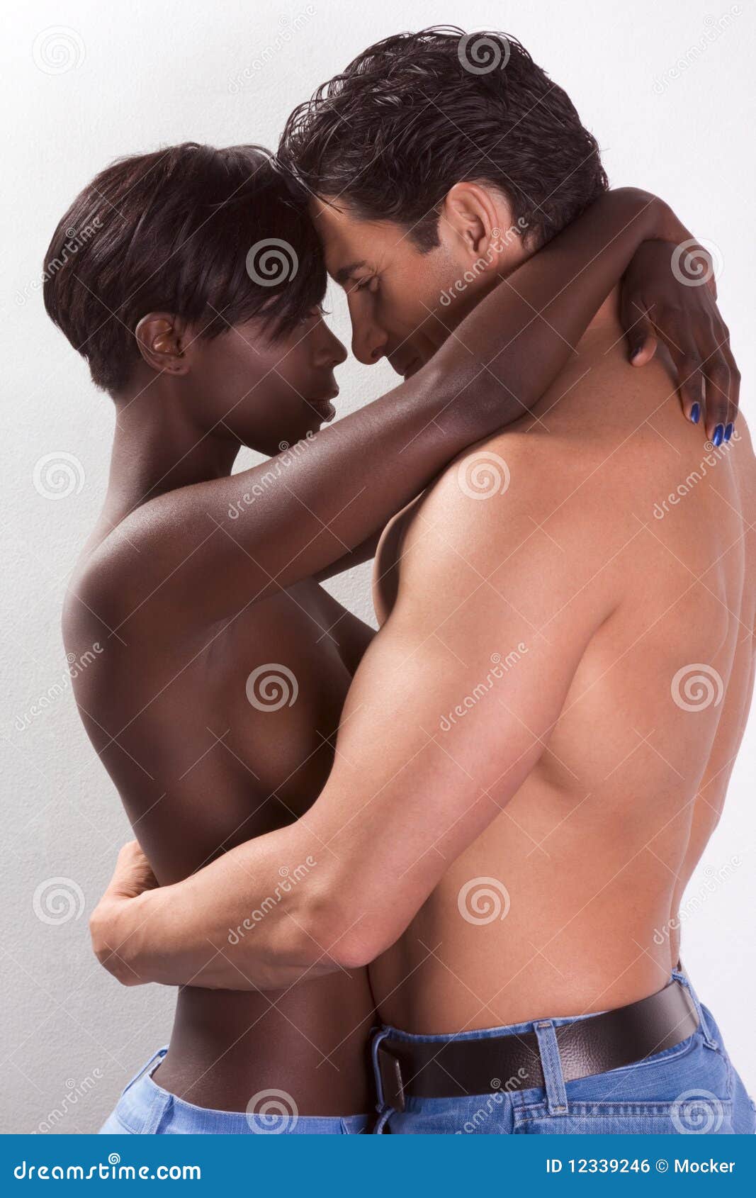 Best of Naked women with black men