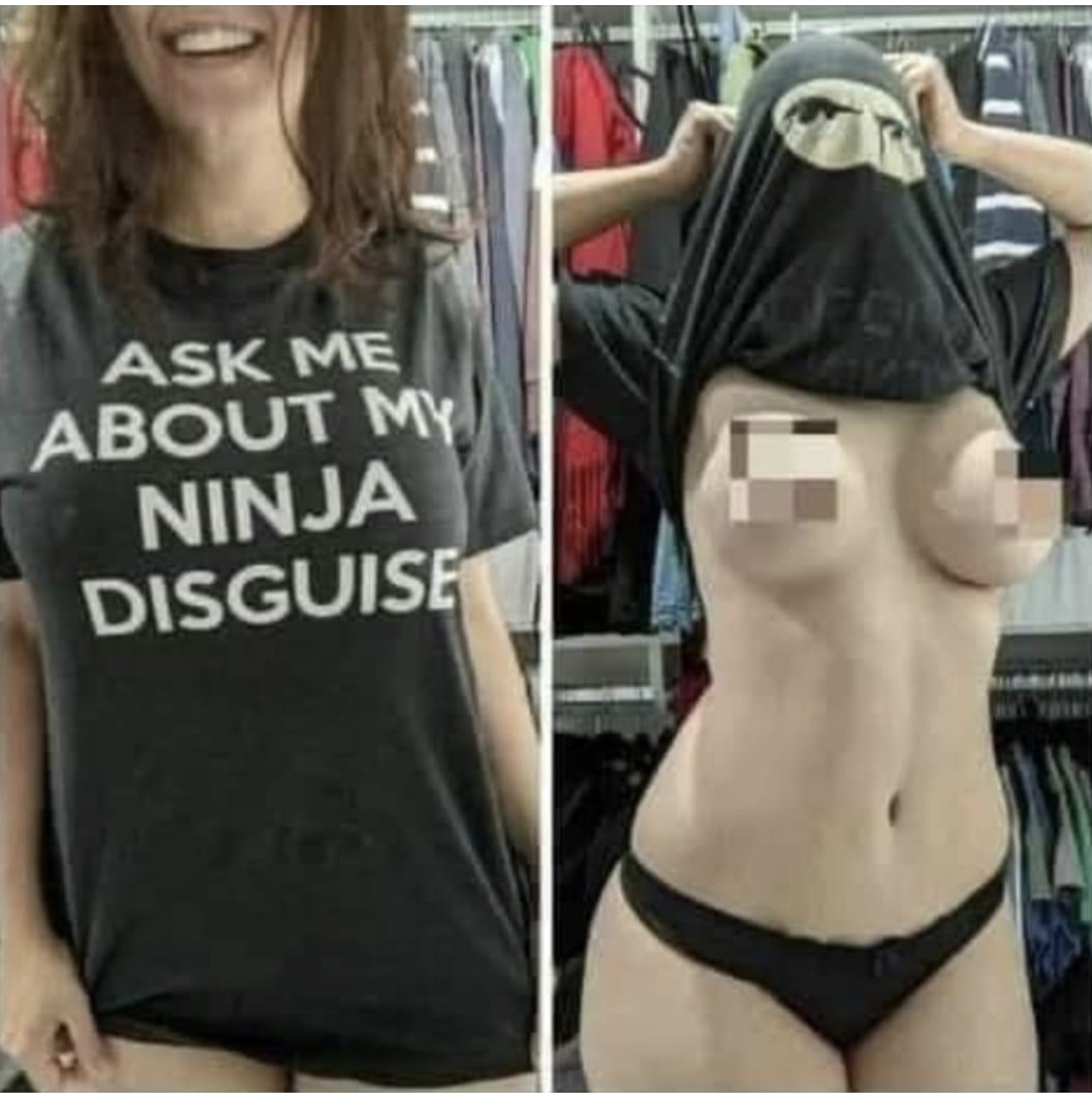 ali duval recommends ask me about my ninja disguise boobs pic