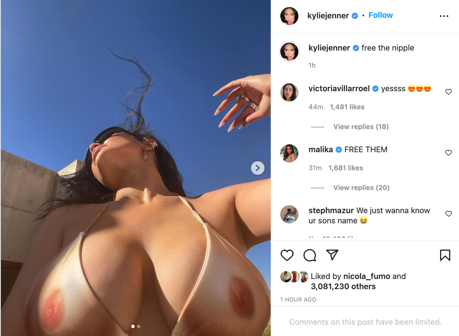 kylie jenner boobs nude
