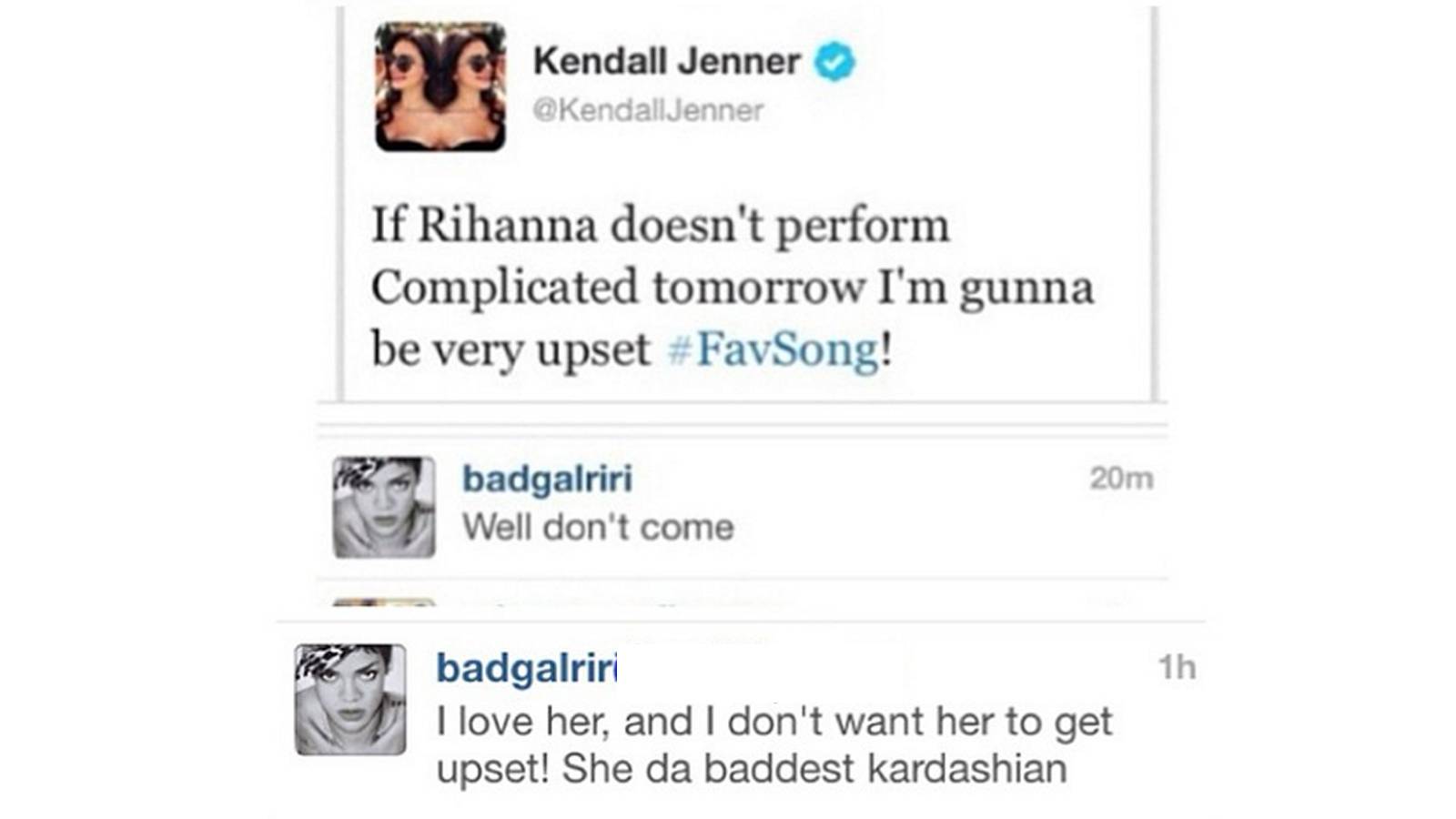 bruce benham share kendall jenner twitter rihanna photos