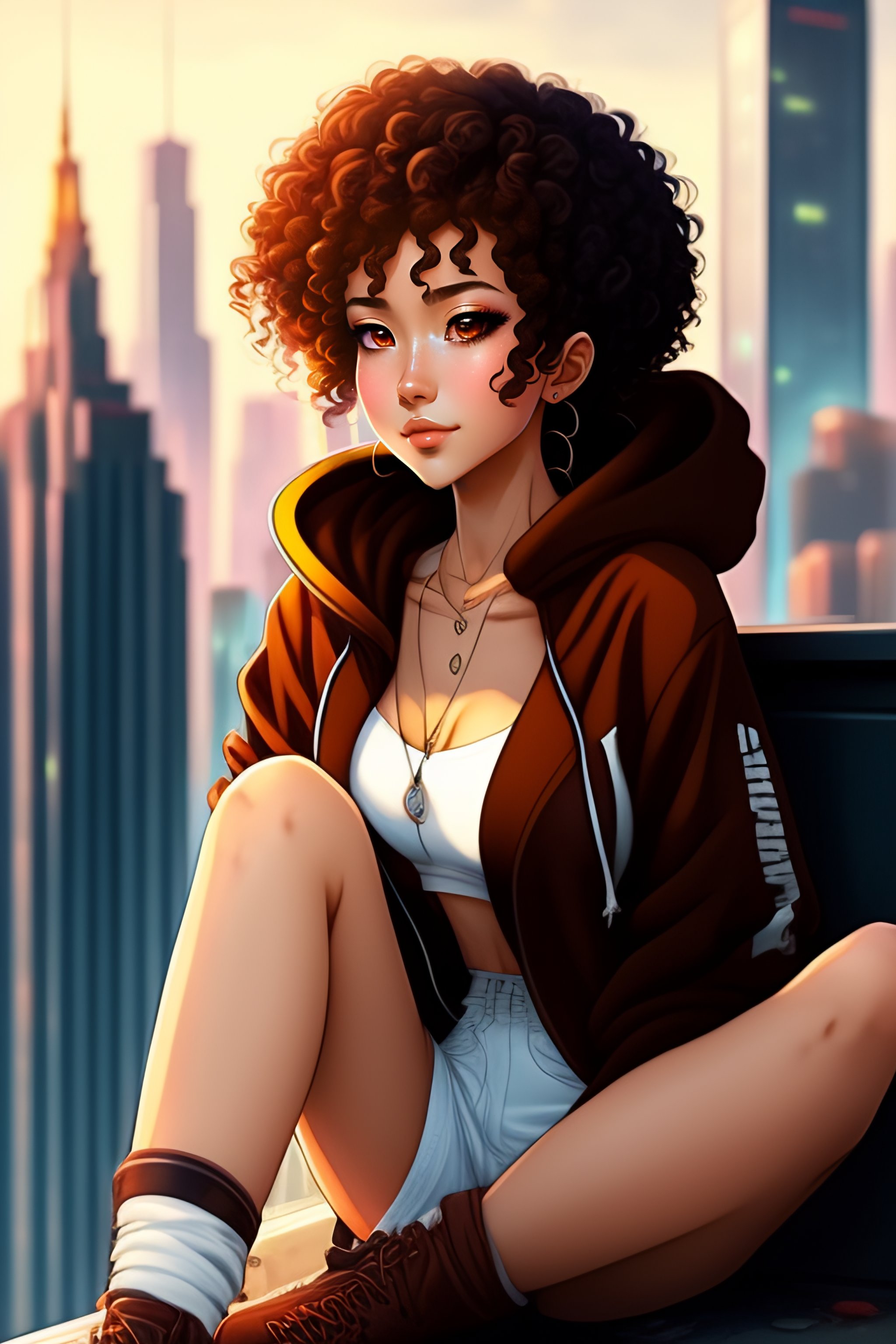 chandan dhal recommends anime girl short curly hair pic