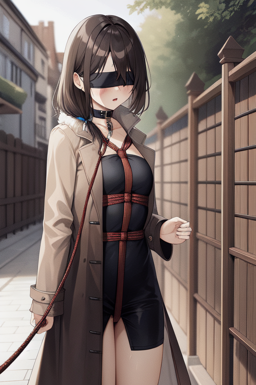 dharam add photo anime girl with blindfold