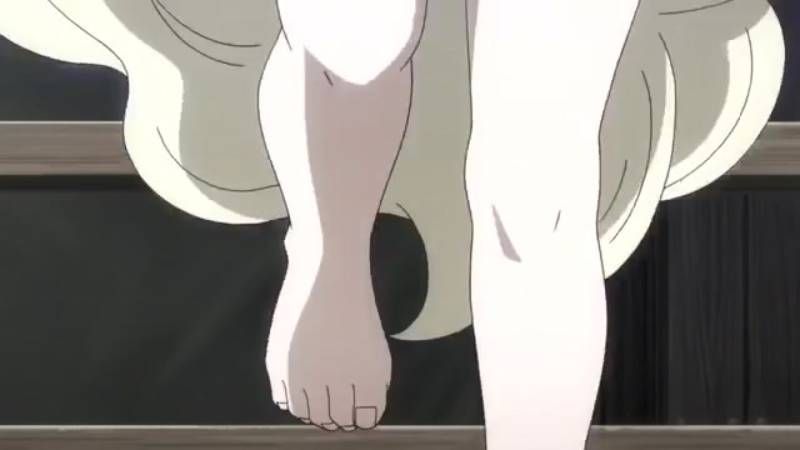 bibi hasina add anime painting her toenails photo