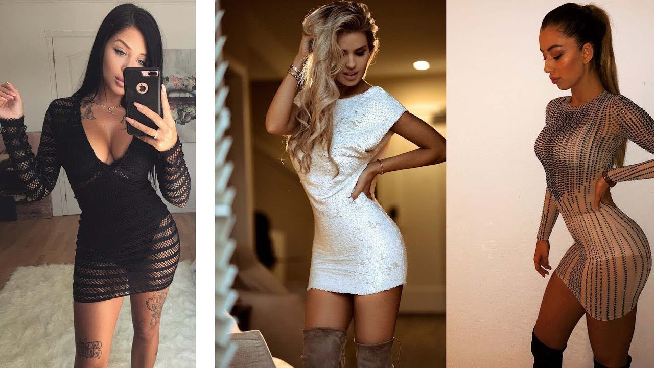 Best of Hot babes in tight dresses