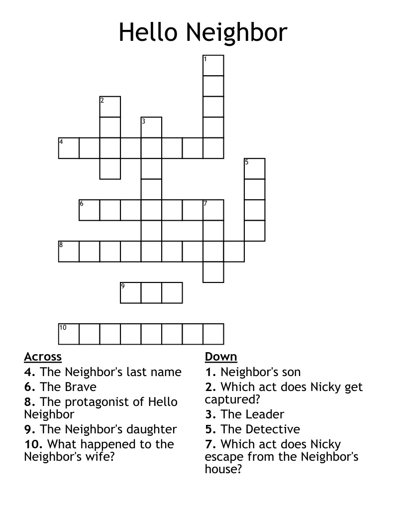 Best of Nigeria neighbor crossword clue