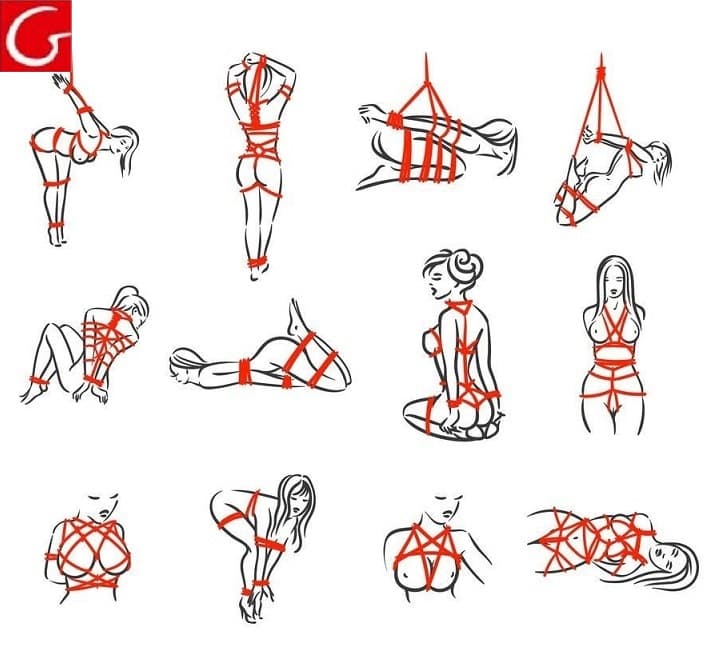 bdsm rope positions