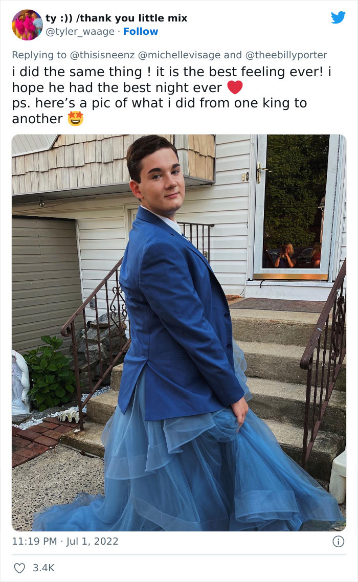 danny vance share boy forced to wear prom dress photos
