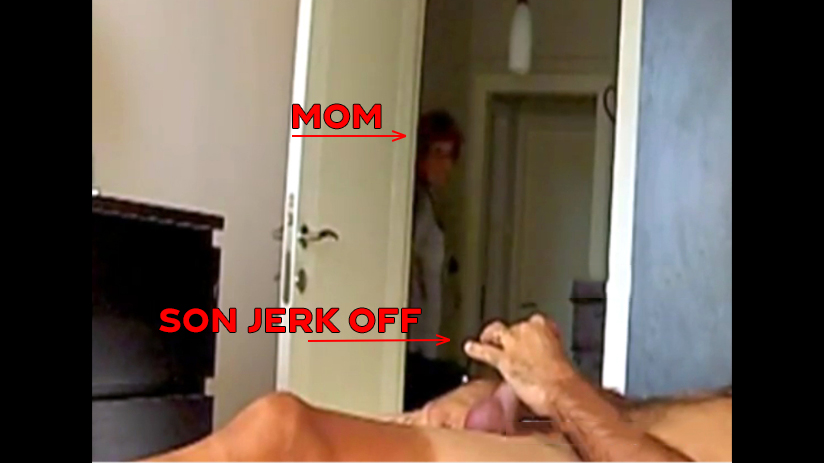 caught jerking off by mom