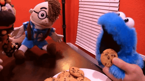david gebhardt recommends cookie monster eating cookies gif pic